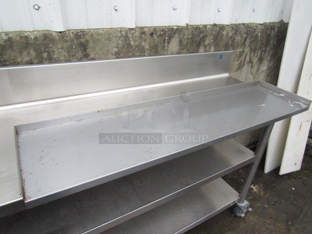 One Stainless Steel Shelf. 48X12