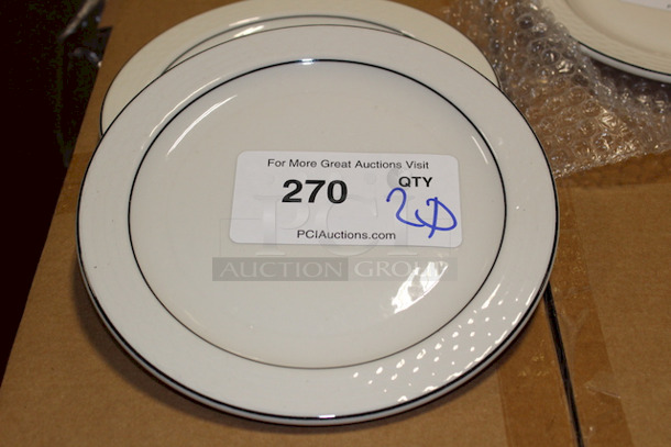 NEW! Set of 20 Sterling China Dinner Plates, 9-3/4" 