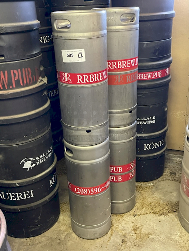 🍻1/6 Barrel Sanke "D" Kegs🍻 1/6 barrel (20 Ltr) = 5.2 gallons = 41 pints = 55 12oz bottles (Sixtel) 4x Your Bid