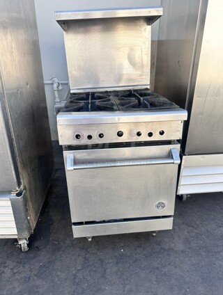 Fully Refurbished Imperial 24" 4 Burner With Oven Gas Stove Tested and Working