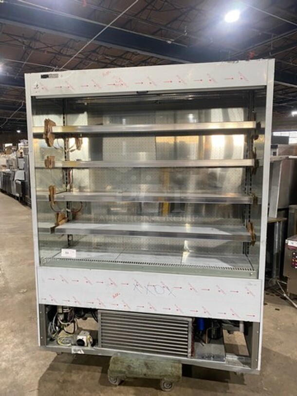NEW NEVER USED! OUT OF THE BOX! 2016 Ciam Commercial Refrigerated Open Grab-N-Go Display Case! Solid Stainless Steel! MISSING BOTTOM FRONT COVER! Model: MURSTDL6FL15 SN: SN230416 220V 60HZ 1 Phase