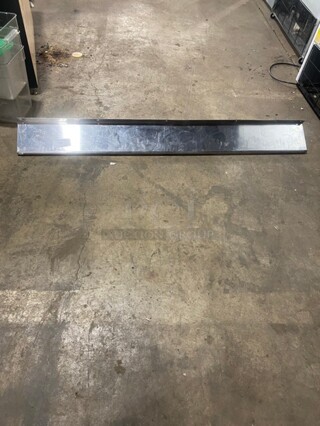 All Stainless Steel! Wall Mounted Commercial Shelf With Backsplash! 