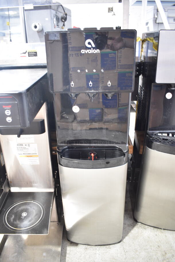 LIKE NEW! Avalon A4BLWTRCLR Stainless Steel Bottom Loading Water Cooler. 115 Volts, 1 Phase. Tested and Working! 