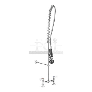 BRAND NEW SCRATCH AND DENT! 600PRD8X Regency 1.15 GPM Deck-Mounted Pre-Rinse Faucet with 8" Centers