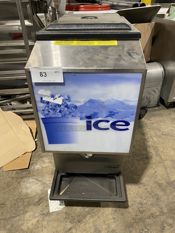 Manitowoc Servend Counter Ice Dispensing Machine! Mode M90 Serial 610196452! 115V 1 phase!