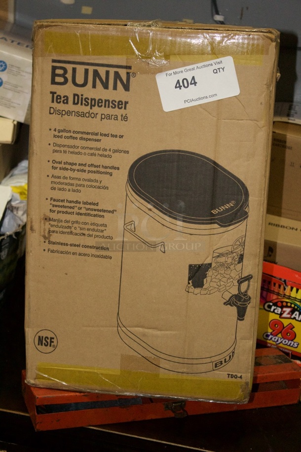NEW! Bunn TD0-4 4 Gallon Commercial Iced Tea or Iced Coffee Dispenser