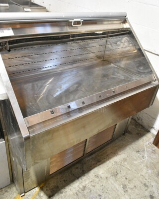 Stainless Steel Commercial Horizontal Open Grab N Go Merchandiser. 