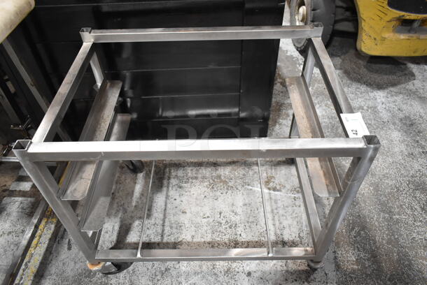 Stainless Steel Commercial Equipment Stand Pan Rack on Commercial Casters. - Item #1116854