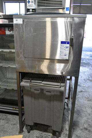 Stainless Steel Commercial Ice Bin w/ Portable Ice Cart. 