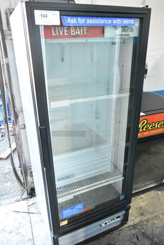 True GDM-12 Metal Commercial Single Door Reach In Cooler Merchandiser w/ Poly Coated Racks. 115 Volts, 1 Phase. 