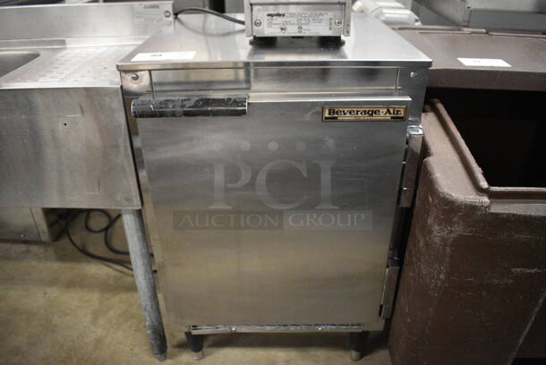 Beverage Air Stainless Steel Commercial Single Door Undercounter Cooler. 20x22x31. Tested and Working!