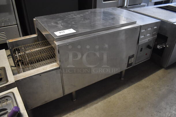 Holman 314HXM Stainless Steel Commercial Countertop Electric Powered Conveyor Oven. 208 Volts, 1 Phase. 39x19.5x17