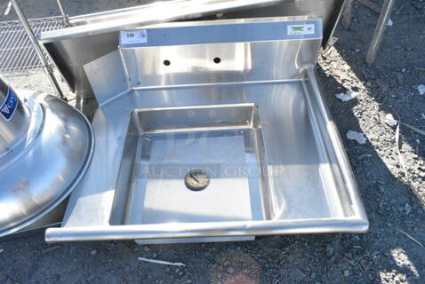 BRAND NEW SCRATCH AND DENT! Regency 600DDT36R 16 Gauge 3' Soiled / Dirty Dish Table - Right Drainboard. No Legs. 