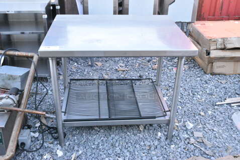 Stainless Steel Table w/ Under Shelf. 