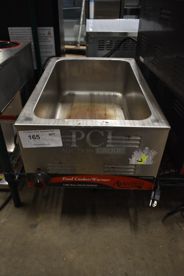 Avantco 177W500CKR Stainless Steel Commercial Countertop Food Warmer. 120 Volts, 1 Phase. Tested and Working!