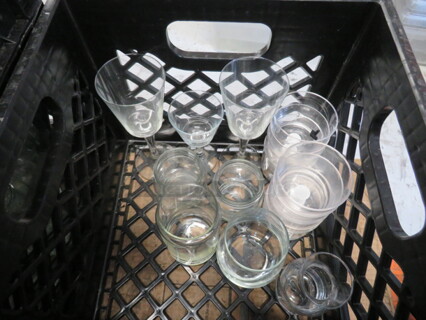 One Lot Of Assorted Glasses.