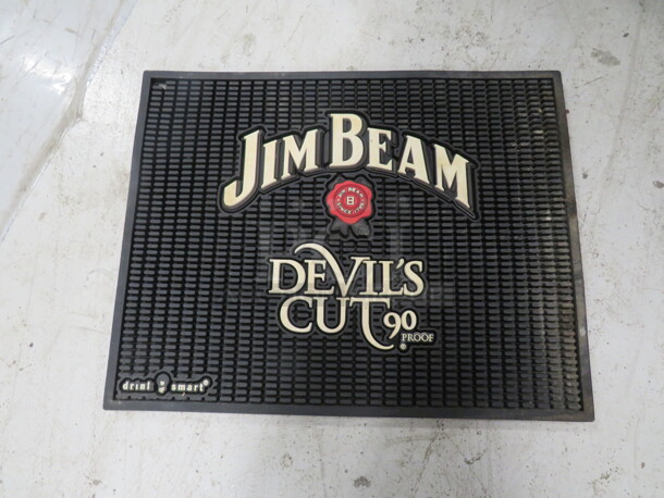 One 14X11 Jim Beam Bar Mat.