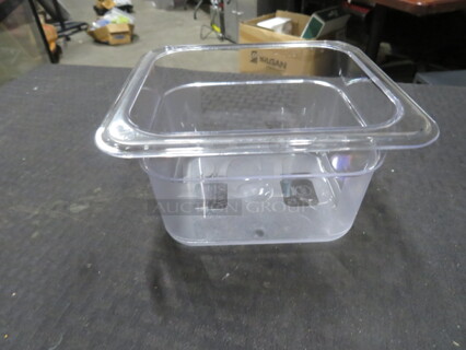 1/6 Size 4 Inch Deep Food Storage Container. 5XBID