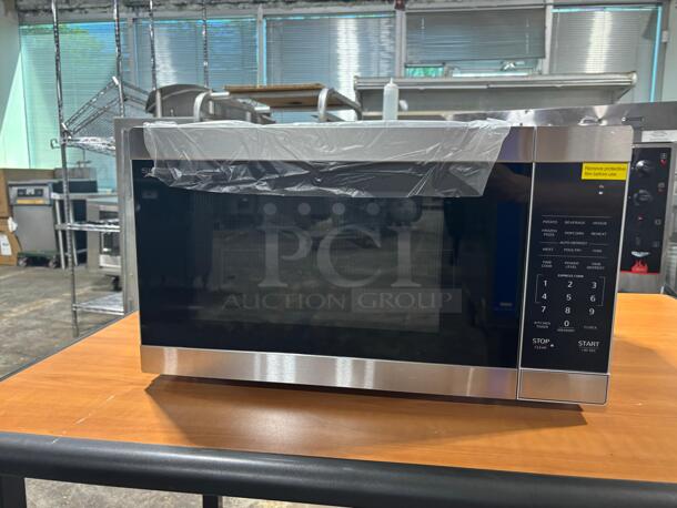 Brand New Scratch & Dent Sharp - 1.1 cu ft Stainless Countertop Microwave with 1000 watts