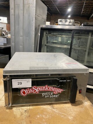 WOW! Otis Spunkmeyer Commercial Electric Powered Countertop Convection Cookie Oven! With 3 Stainless Steel Cookie Trays! 120V! Model: OS-1 SN: C0090295!