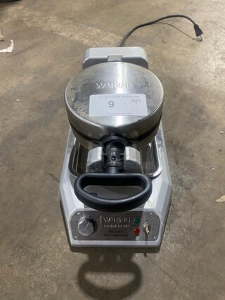 Waring Commercial Belgian Waffle Maker! Stainless Steel! 120V! Model WW180! Working When Removed!