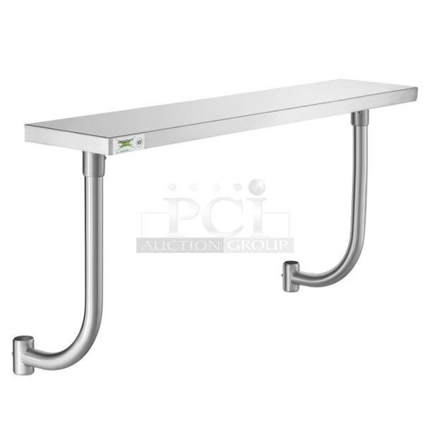 BRAND NEW SCRATCH AND DENT! Regency 600ESSCB48 10" x 48" Stainless Steel Adjustable Work Surface for 48" Long Equipment Stands