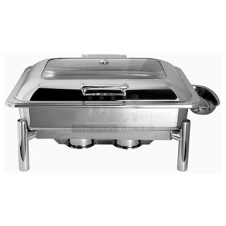 12 BRAND NEW! Steelite International 7351MW100 Chafing Dish 8 Qt. 22-1/2" X 17" X 11-3/4". 12 Times Your Bid! 