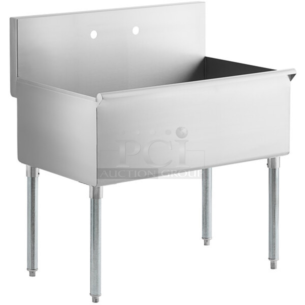 BRAND NEW SCRATCH AND DENT! Regency 600S13621SB Stainless Steel Commercial Single Bay Sink. 