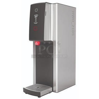 SCRATCH & DENT! Fetco 344HWD210521 5 Gallon Hot Water Dispenser with Push-Button Controls. S/N: 21052151235689