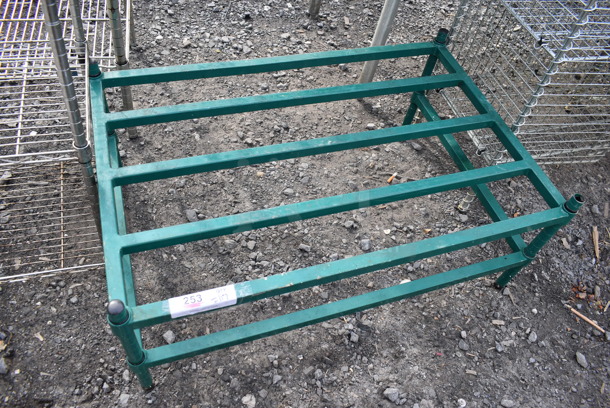 Green Metal Dunnage Rack. 36x24x15