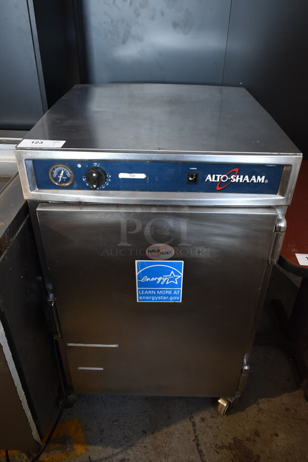 Alto Shaam ENERGY STAR Stainless Steel Commercial Heated Holding Cabinet on Commercial Casters. Tested and Working!