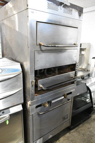 Southbend Stainless Steel Commercial Floor Style Gas Powered Vertical Upright Broiler. 