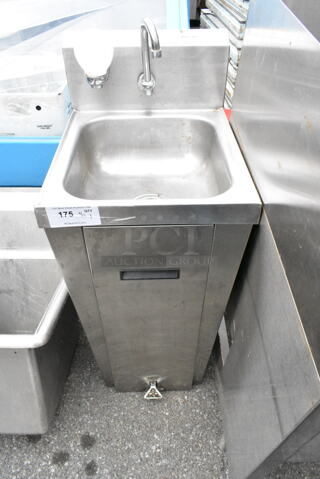 Stainless Steel Commercial Single Bay Sink w/ Faucet. Bay 14x16x6