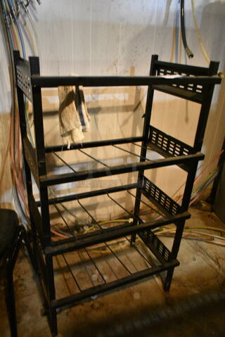 Black Metal Soda Rack. (basement) 