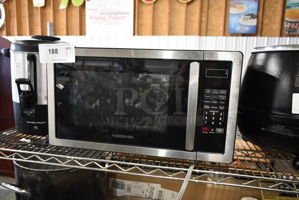 2022 Farberware FM11BKBSS Stainless Steel Microwave Oven. 120 Volts, 1 Phase. 