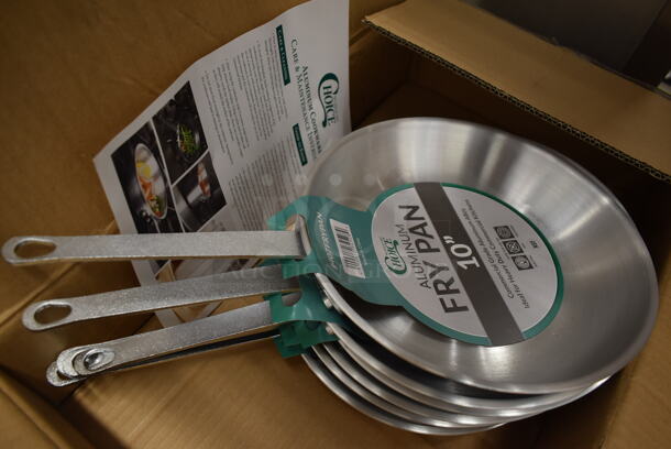 6 BRAND NEW IN BOX! Choice 10" Metal Fry Pan Skillets. 6 Times Your Bid!