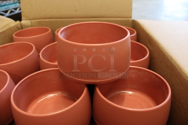 48 BRAND NEW IN BOX! Carlisle Dinex DX118556 Mauve Poly Bowls. 4.25x4.25x2.25. 48 Times Your Bid!