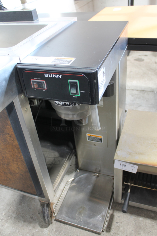 2010 Bunn TB3 Stainless Steel Commercial Countertop Iced Tea Machine w/ Poly Brew Basket. 120 Volts, 1 Phase. 