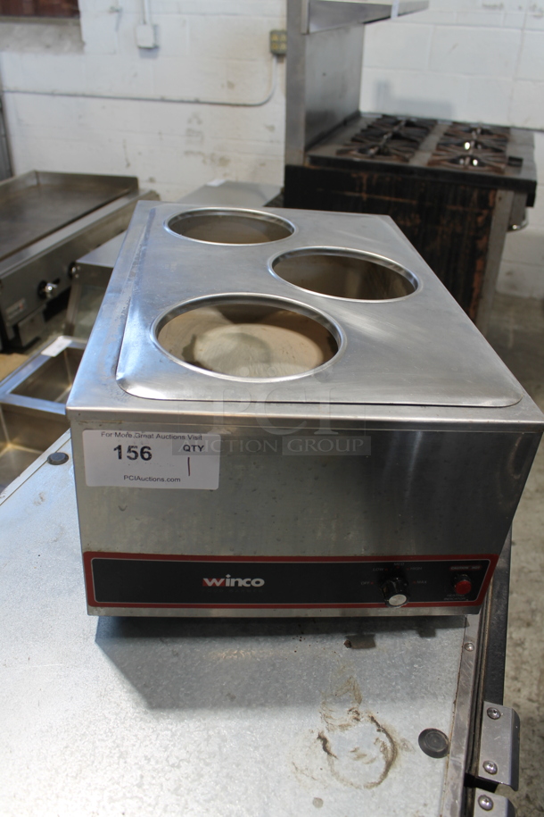 Winco FW-S500 Stainless Steel Commercial Countertop Food Warmer. 120 Volts, 1 Phase. Tested and Working!