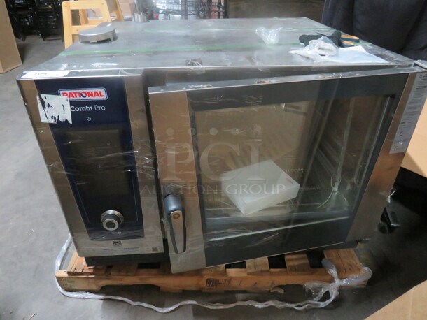 One 2021 Rational Combi Pro Countertop Electric Convection Oven. Missing Side Panel. Model# LM100CE. 440/480 Volt. 3 Phase. 42.5X38.5X30. $21,600.00.