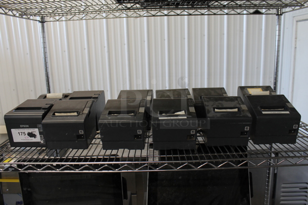 12 Epson Receipt Printers Including Model M244A. 12 Times Your Bid!