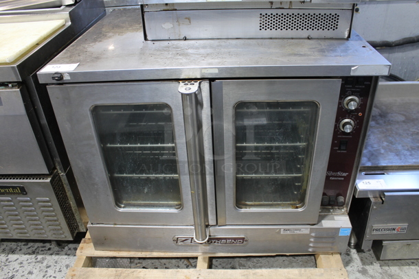 Southbend SLES/10SC SilverStar Stainless Steel Commercial Electric Powered Full Size Convection Oven w/ View Through Doors, Metal Oven Racks and Thermostatic Controls. 208 Volts, 3 Phase.