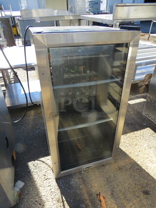 One Magic Chef Glass Door Countertop Cooler. Model# HVBC31St. 110-120 Volt. 17X19X32