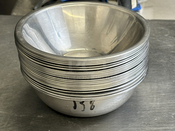 STACK OF 23 Mixing Bowls, 7-1/2" x 2-1/2"