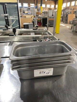 Winco Commercial 1/3 Drop In Pan! All Stainless Steel! Model SPJL304! 4 X Your Bid!