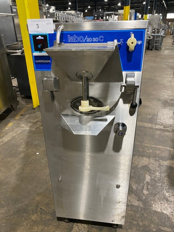 Carpigiani Commercial Floor Style Ice Cream Batch Freezer! All Stainless Steel! Model LABO2030C Serial 447289! On Casters! - Item #1118520