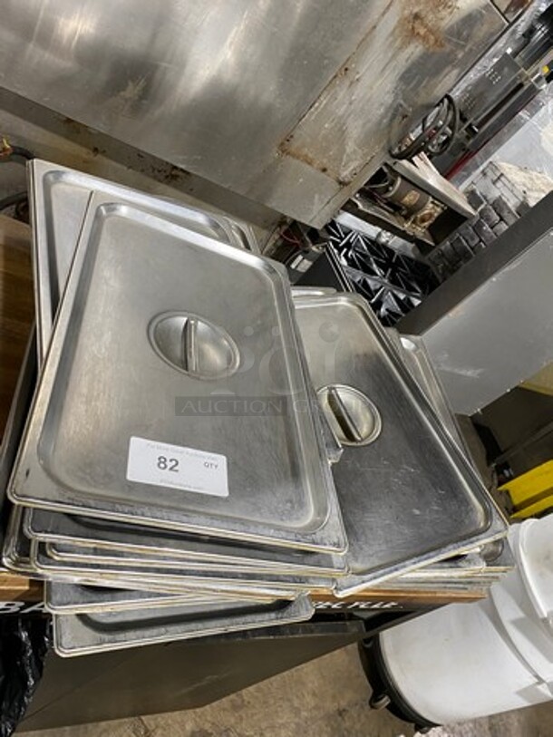 ALL ONE MONEY! Stainless Steel Steam Table/ Prep Table Food Pan Lids!
