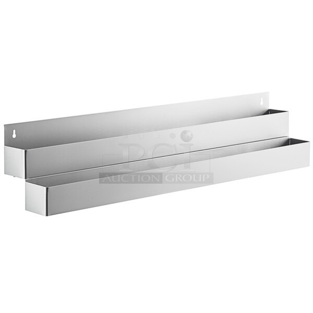 BRAND NEW SCRATCH AND DENT! Steelton 712B5548D Stainless Steel Double Tier Speed Rail