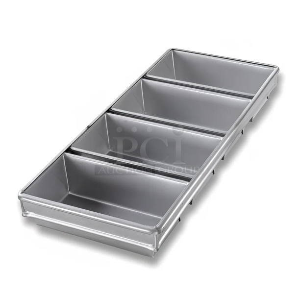6 BRAND NEW SCRATCH AND DENT! Chicago Metallic 44245 Metal 4 Loaf Baking Pans. 6 Times Your Bid!