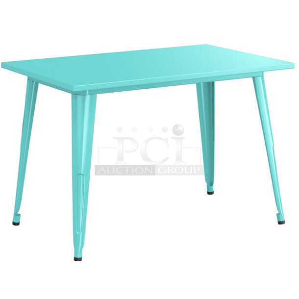 2 BRAND NEW IN BOX! Alloy Series 164DA3048SFM Seafoam 30"x48" Dining Height Table. Stock Picture Used as Gallery. 2 Times Your Bid!